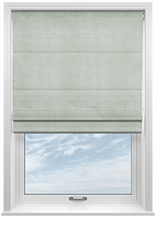 Odessa Velvet, Smoke - Twist&Fit Roman Blind